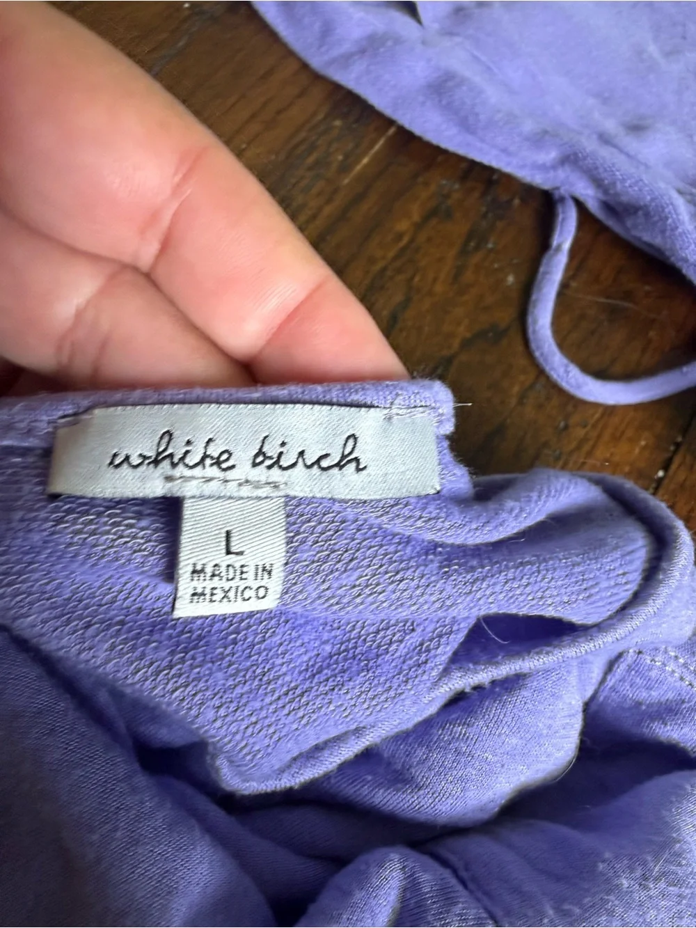 White birch Lavender Tank & Shorts  Set L
